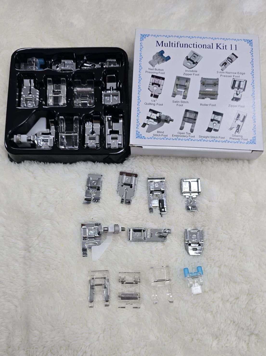 Çok Fonksiyonlu Ev Tipi Dikiş Makine Ayakları 11 Kit